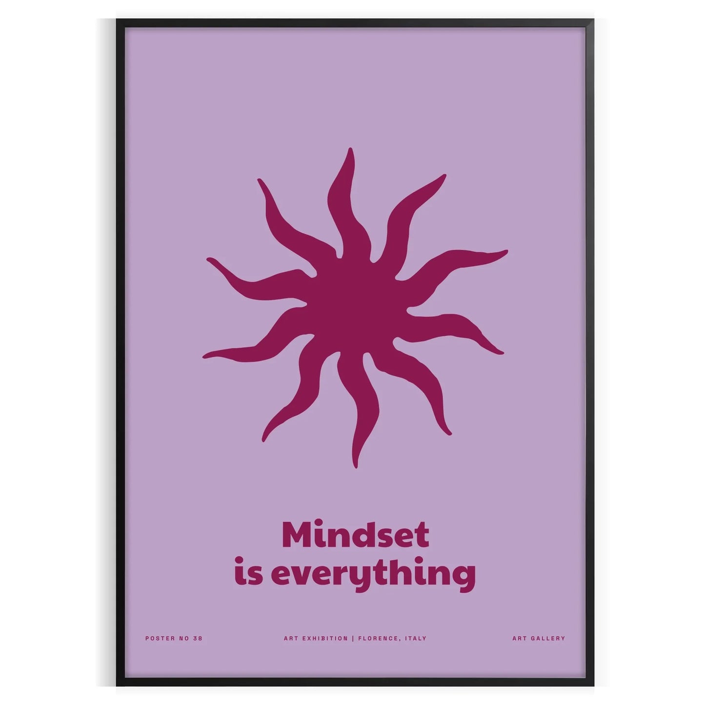 space Mindset Everything yoga art poster serene blue purple hues inspiring wall perfect gift room artwork print style