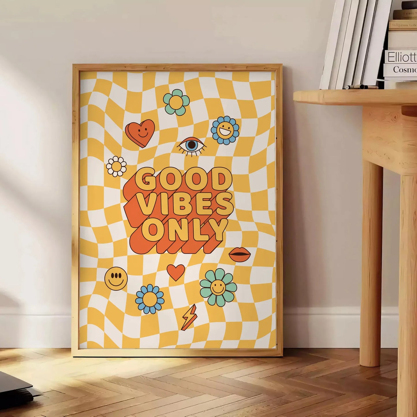 space motivational poster earthy brown refreshing green tones inspirational wall art thoughtful gift artwork touch motivation room available A4 cm A0