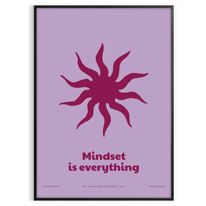 space Mindset Everything yoga art poster serene blue purple hues inspiring wall perfect gift room artwork print style