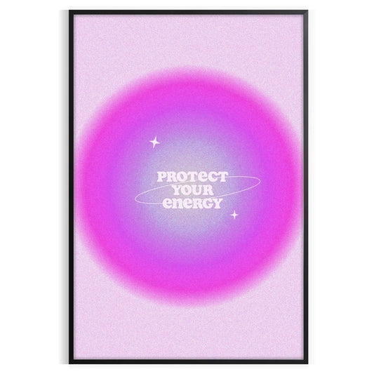 space motivational poster blue purple hues inspiring wall art perfect touch positivity room print gift decor sizes A4 cm A0